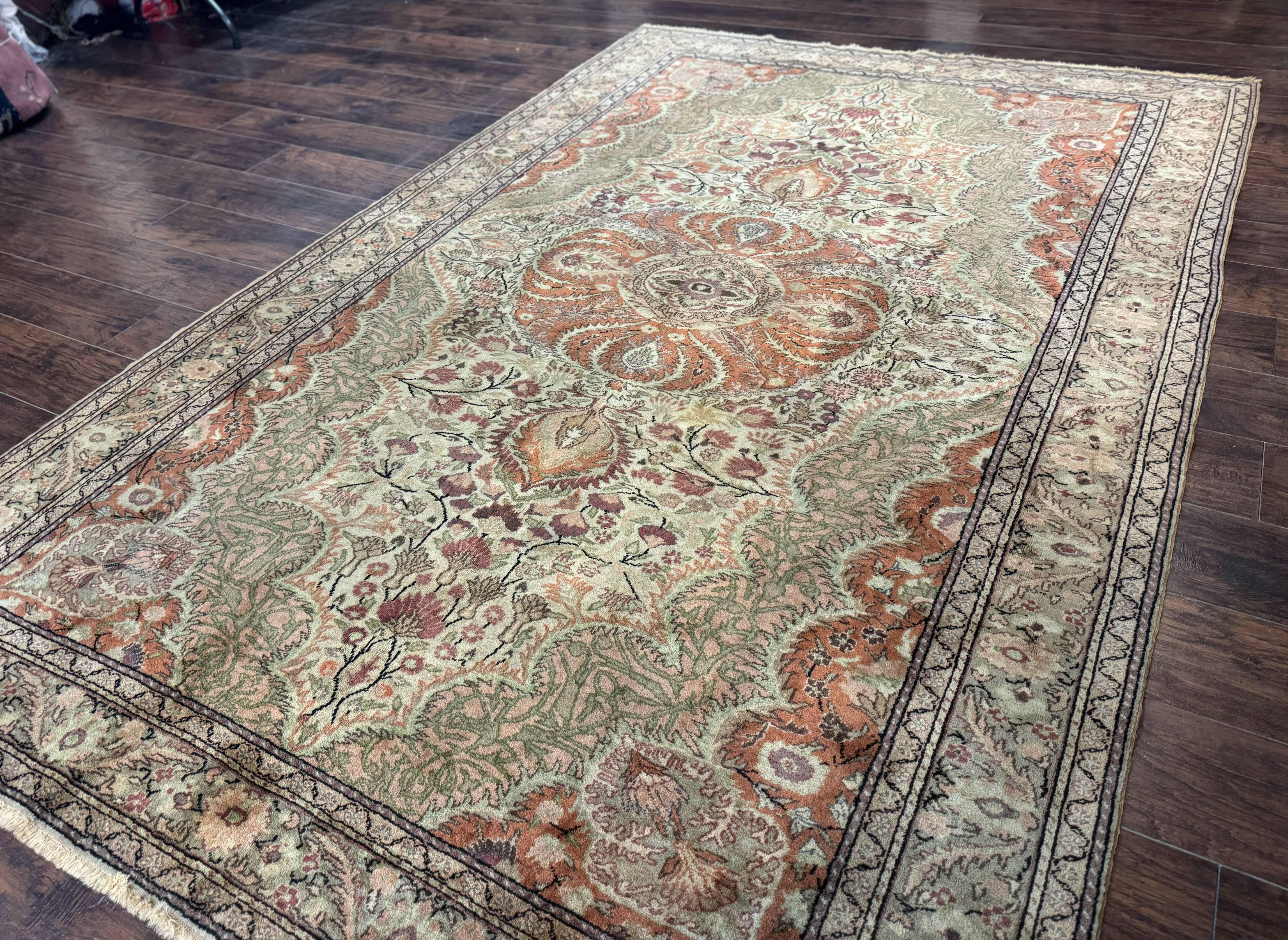 Antique Turkish Kayseri Rug 7x10 - Image 2