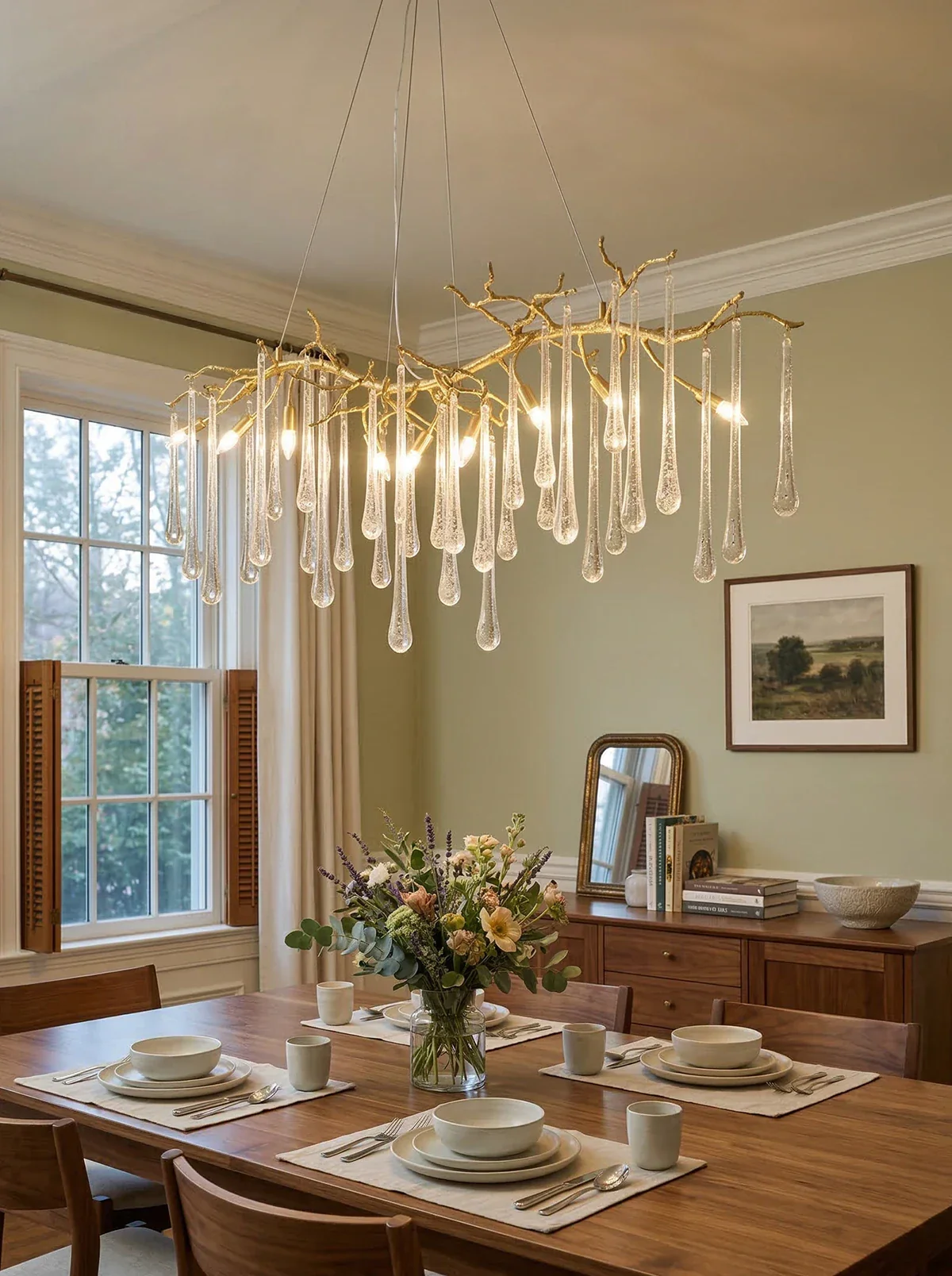 Aqua Makrama Chandeliers - Image 2