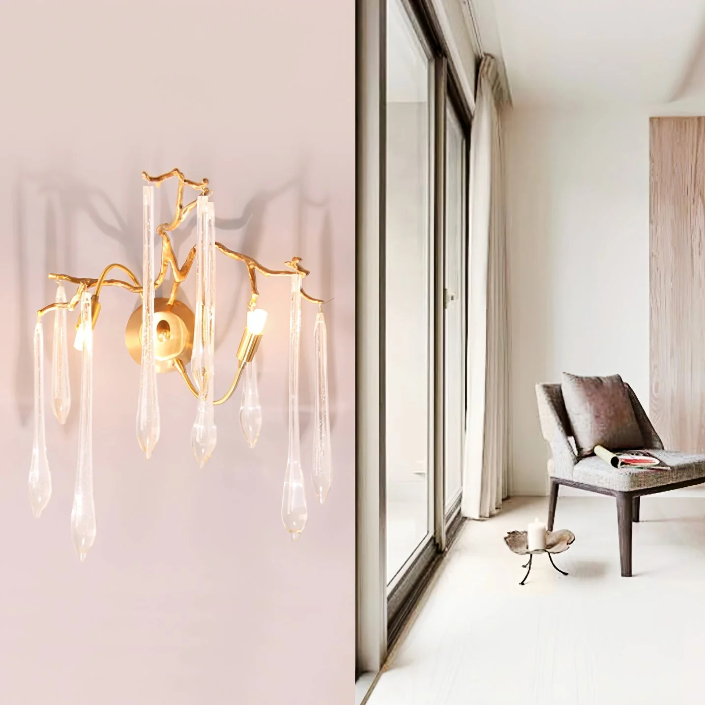 Aqua Salix Crystal Wall Lamp - Image 11