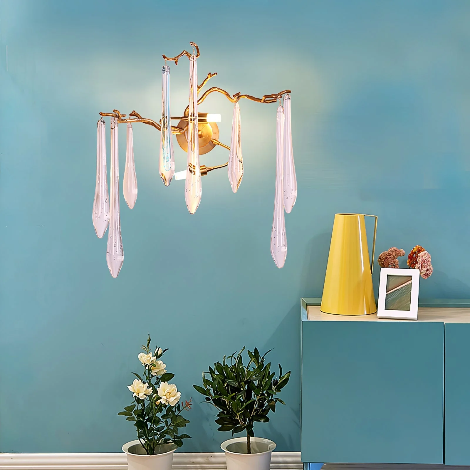 Aqua Salix Crystal Wall Lamp - Image 13