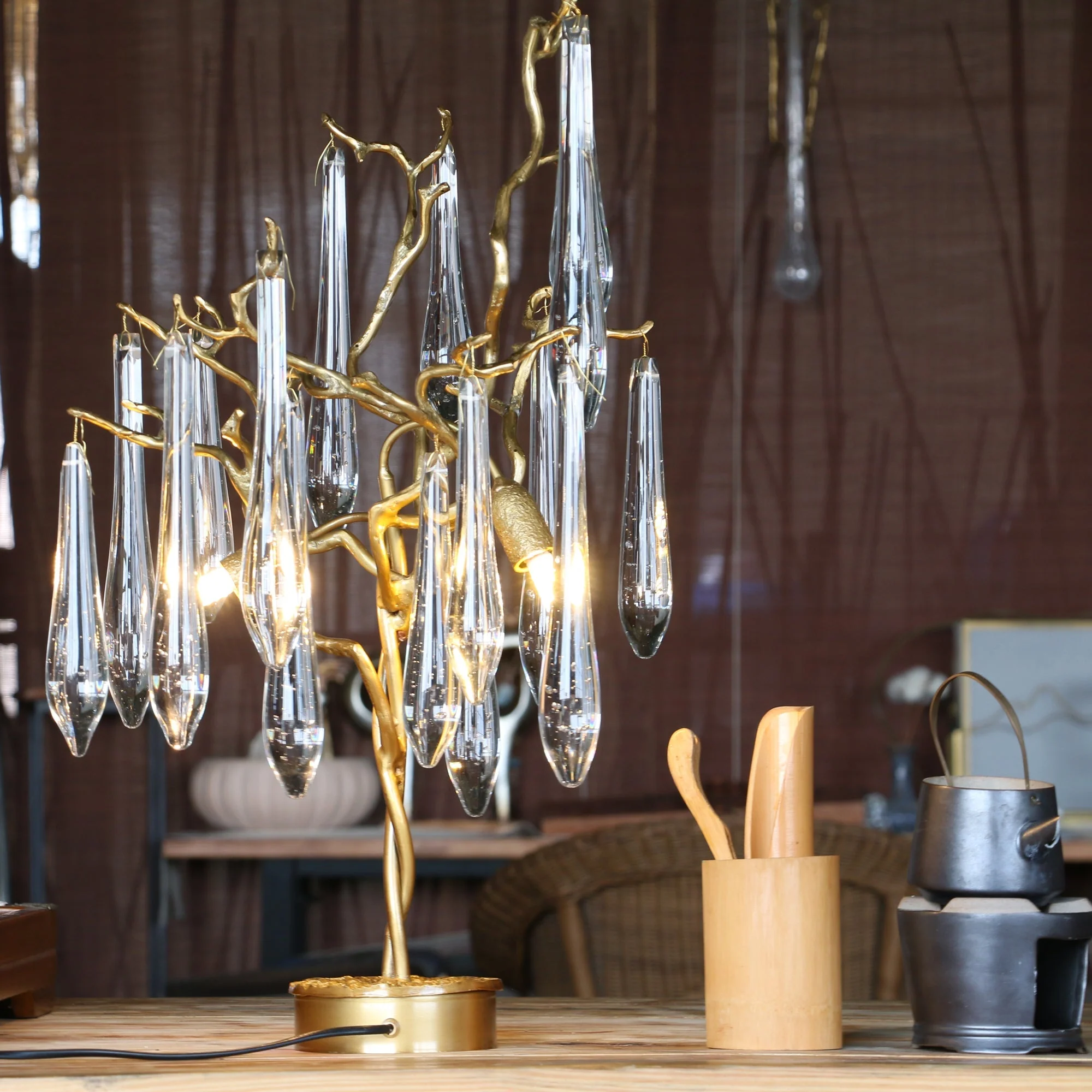 Aqua Willow Table Lamp - Image 4