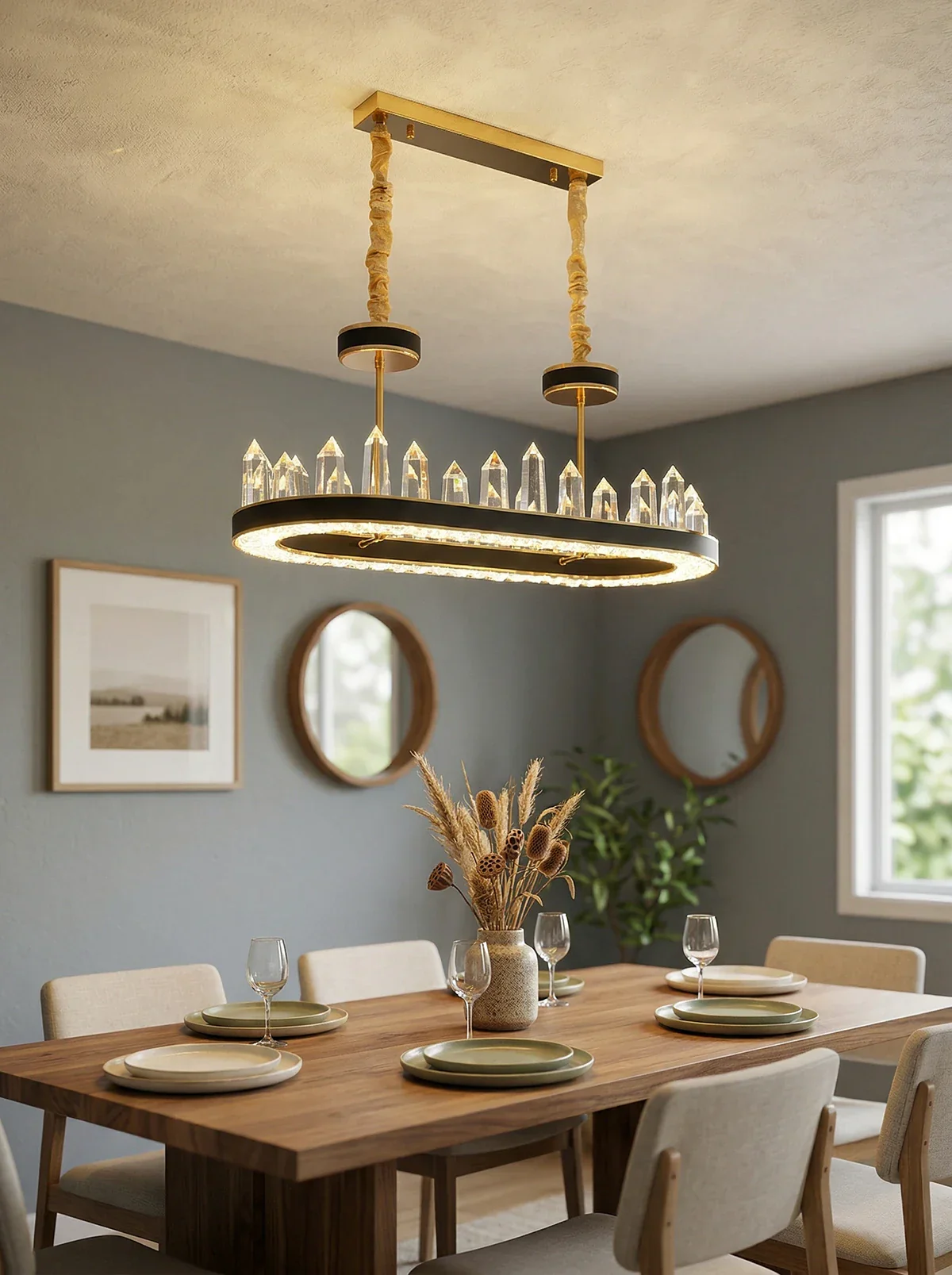 Argus Round Crystal Chandelier - Image 3
