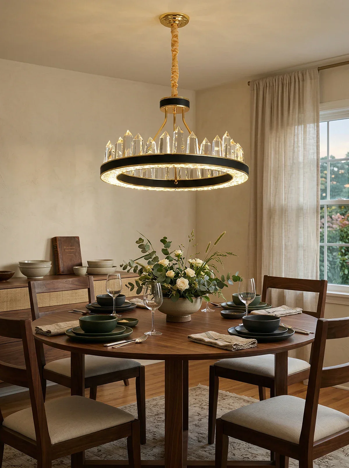 Argus Round Crystal Chandelier - Image 4