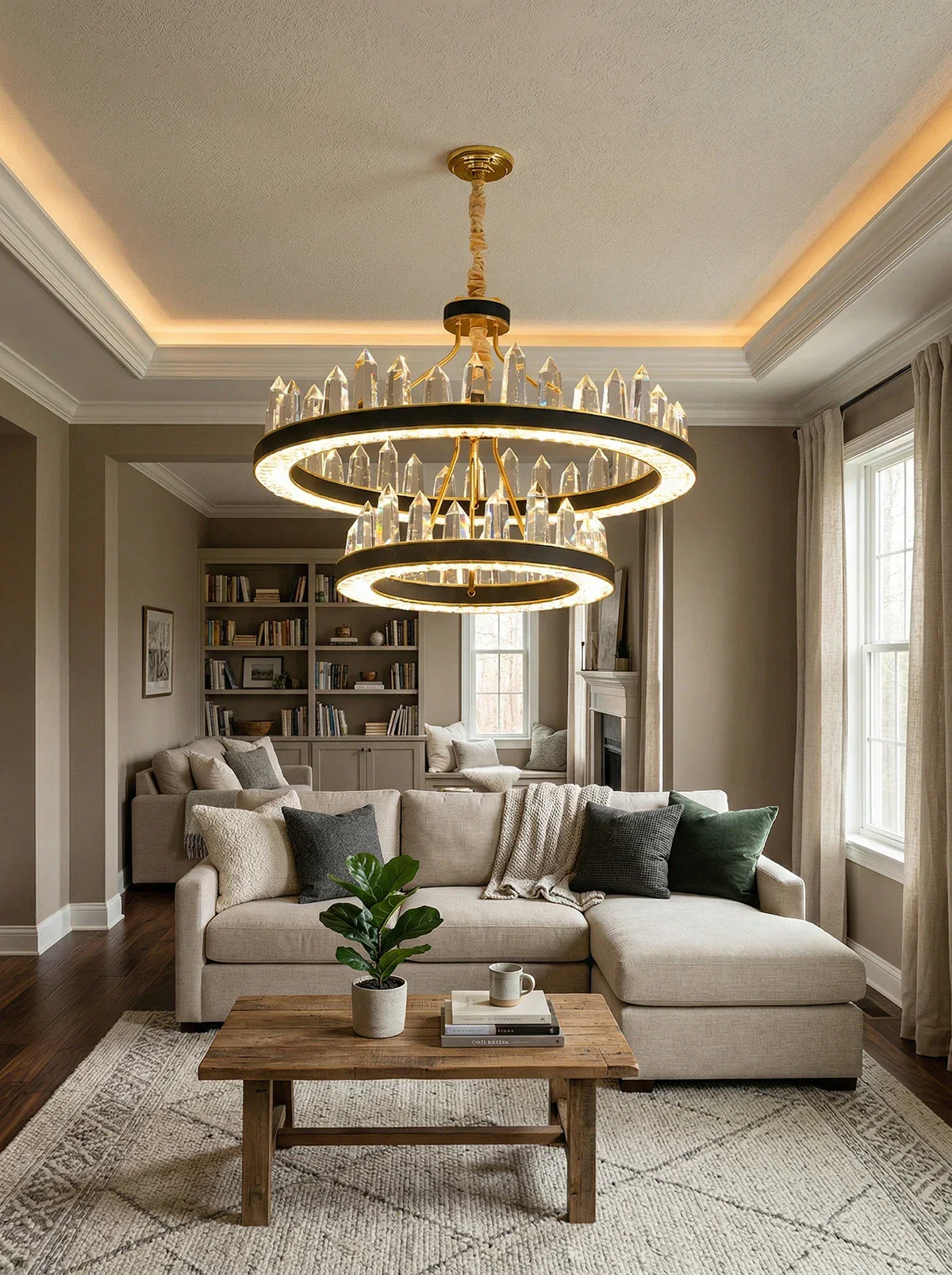 Argus Round Crystal Chandelier - Image 6