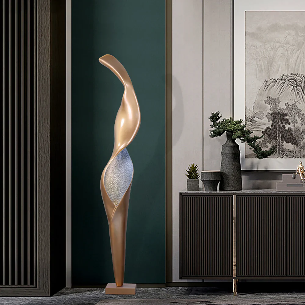 Art Torch Sculpture Floor Lamp - Image 3