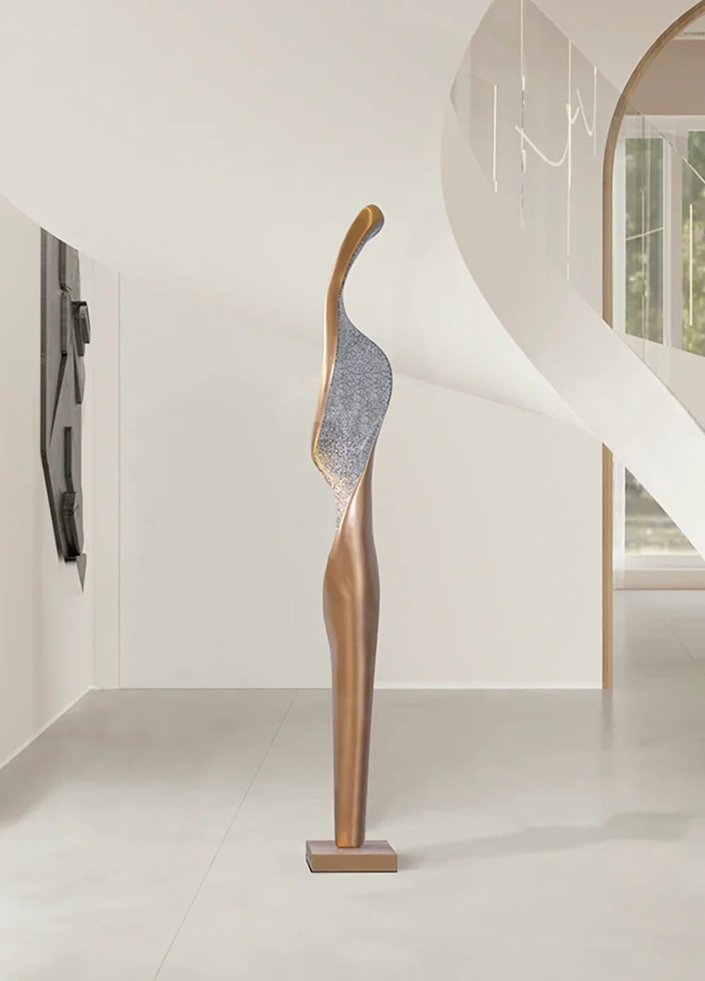 Art Torch Sculpture Floor Lamp - Image 5