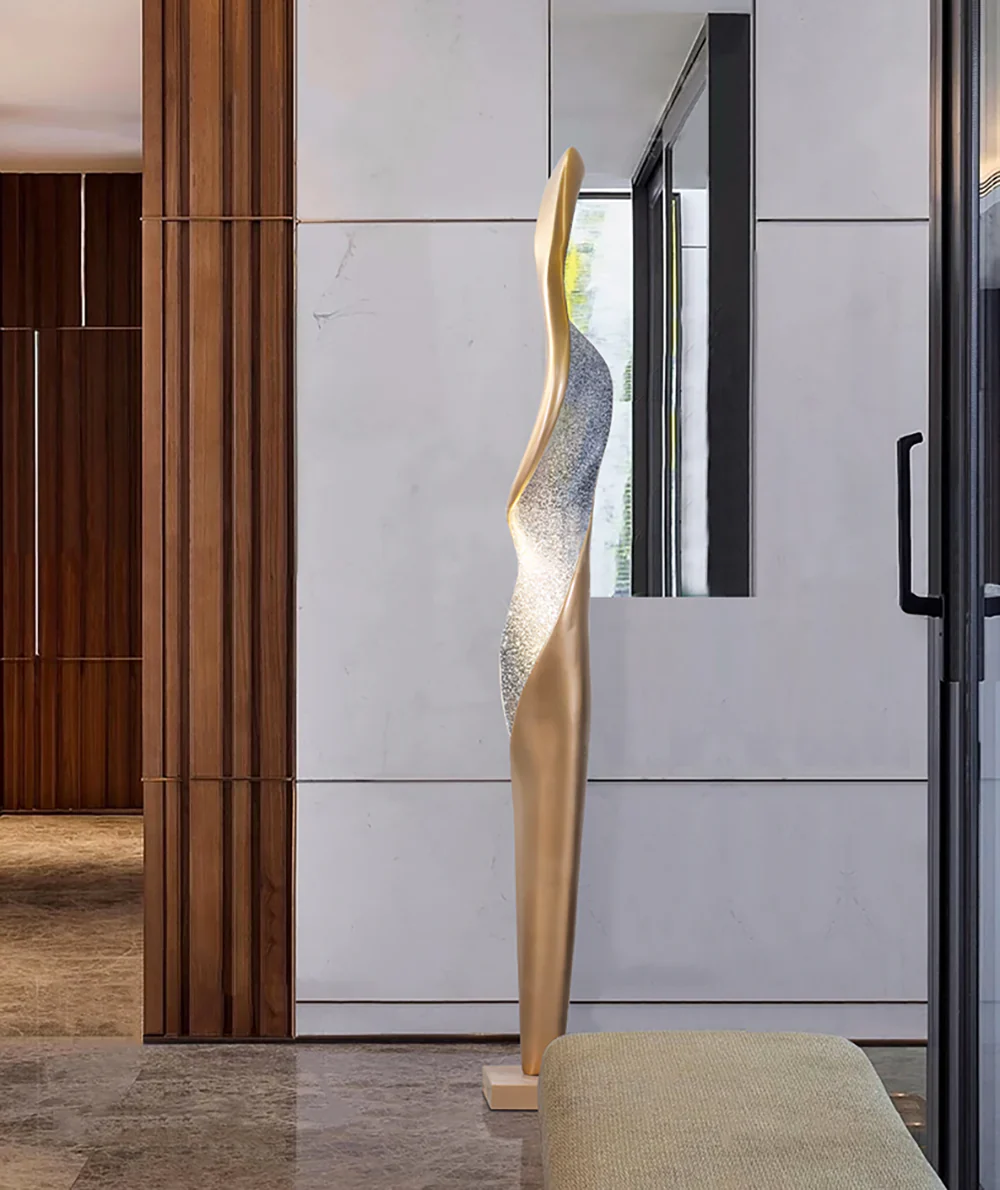 Art Torch Sculpture Floor Lamp - Image 6