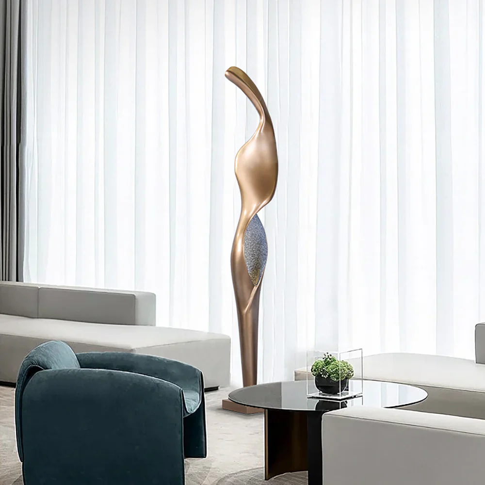 Art Torch Sculpture Floor Lamp - Image 7