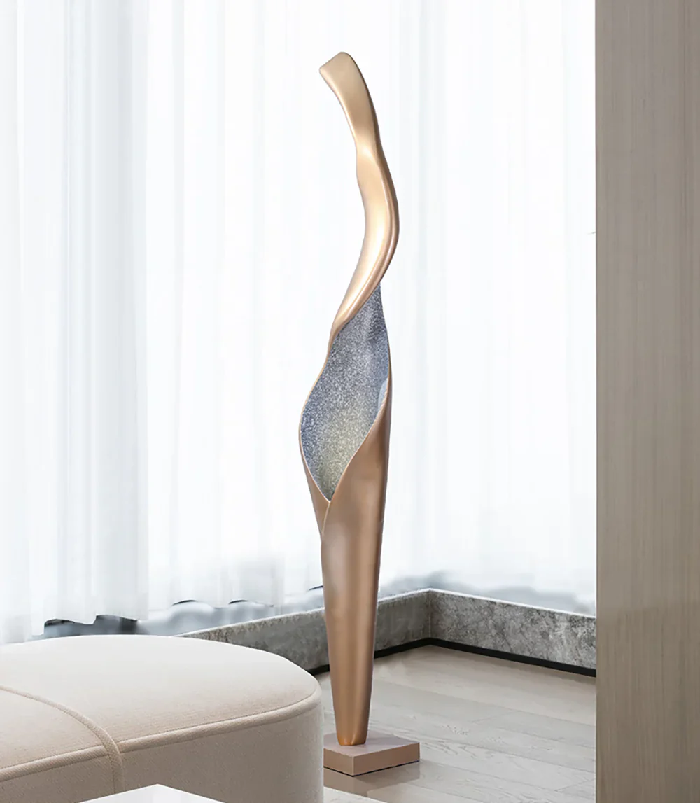 Art Torch Sculpture Floor Lamp - Image 8