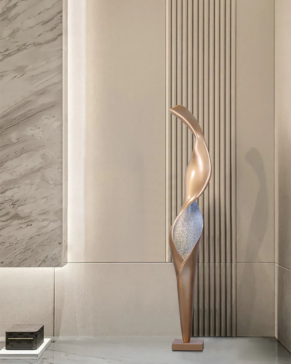 Art Torch Sculpture Floor Lamp - Image 9