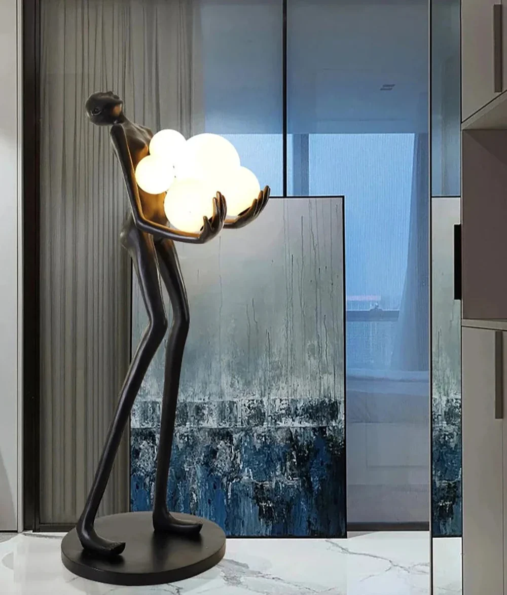 Artistic Decorative Figure Floor Lamp - Image 5
