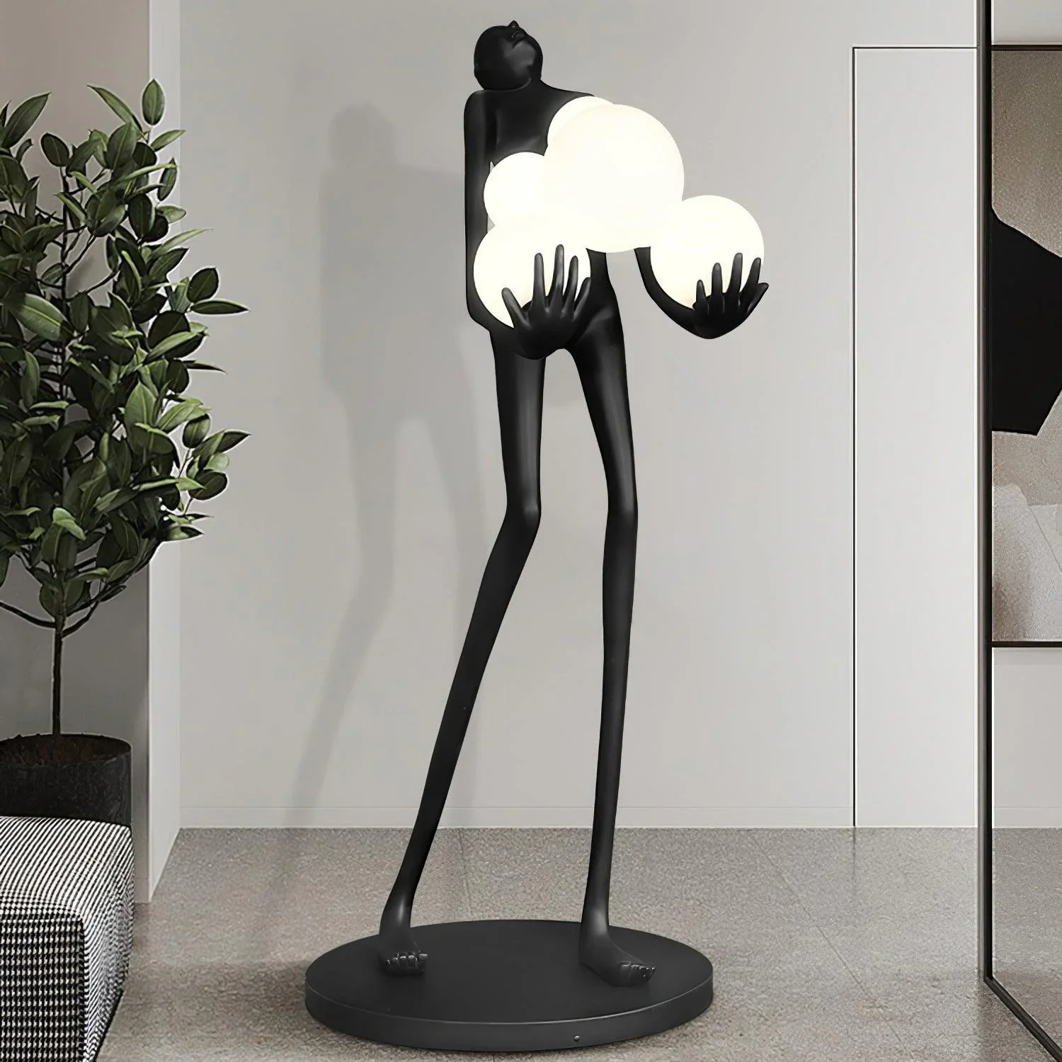 Artistic Decorative Figure Floor Lamp - Image 7