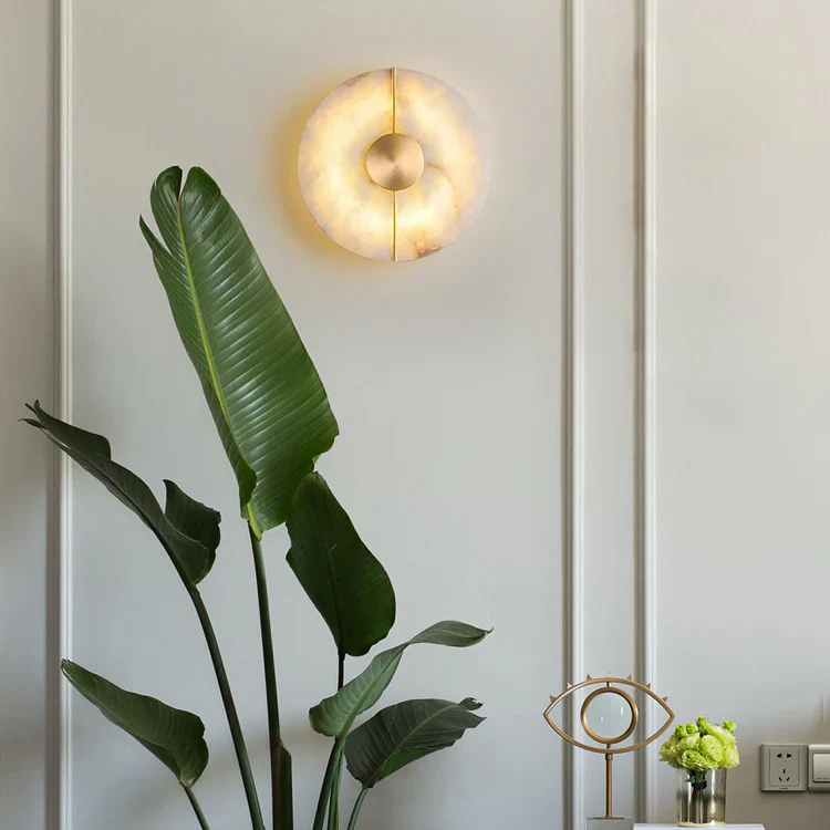 Artistic Simple Alabaster Wall Lamp - Image 12