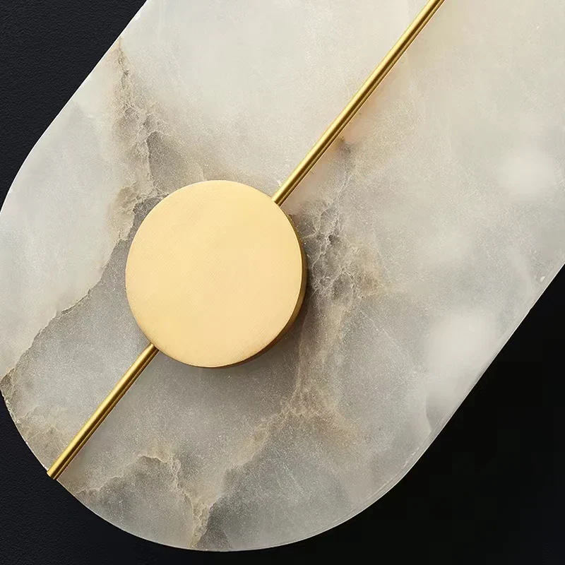 Artistic Simple Alabaster Wall Lamp - Image 29