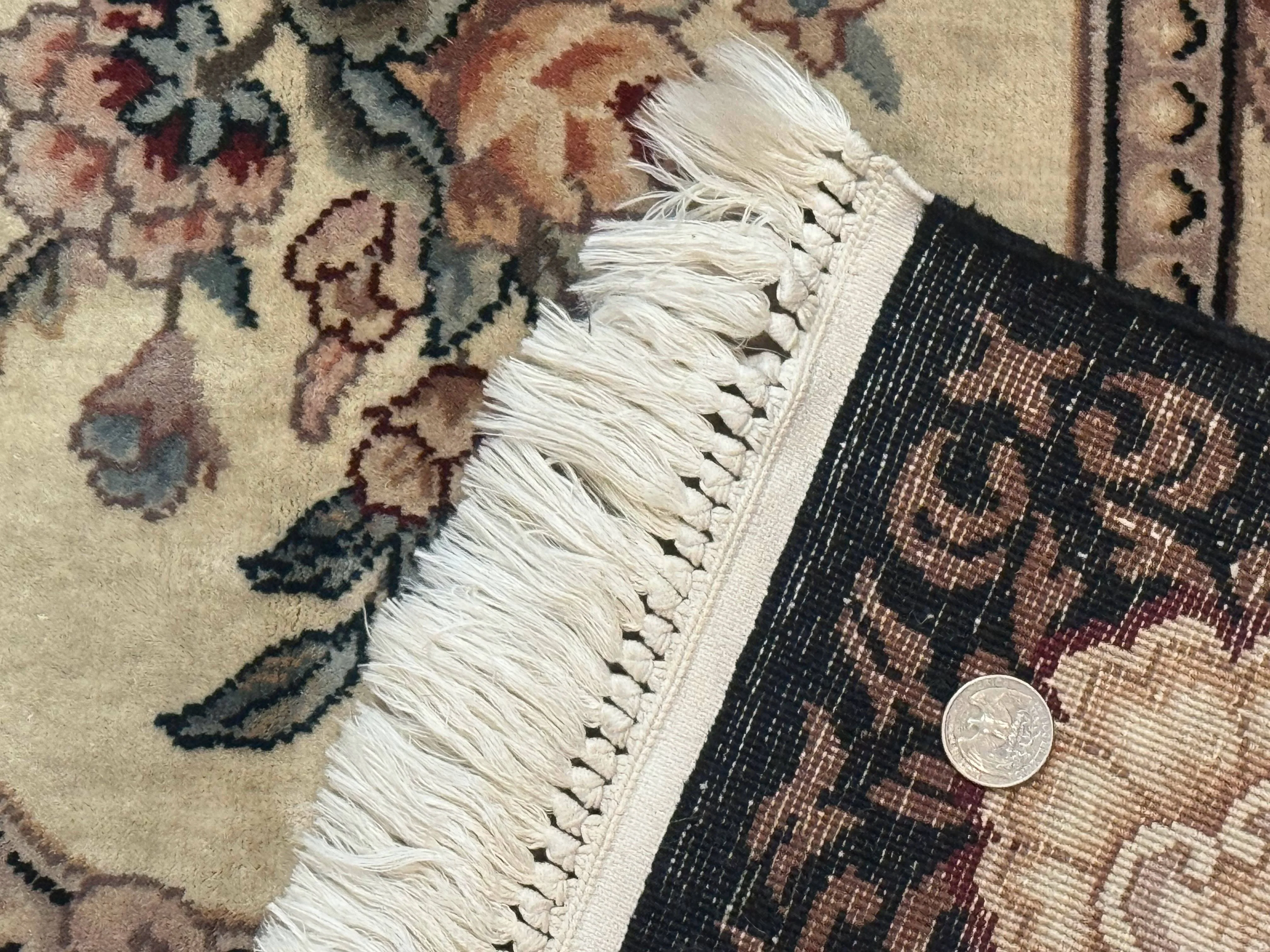Aubusson Rug 6x9, European Design, Fine 170 KPSI, Elegant Carpet - Image 10