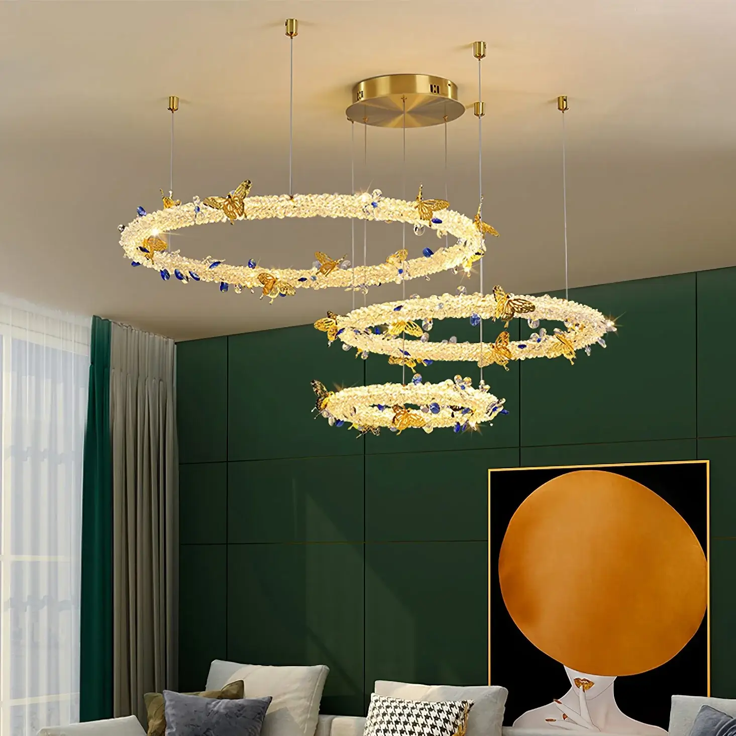 Azu Crystal Butterfly Chandelier - Image 10