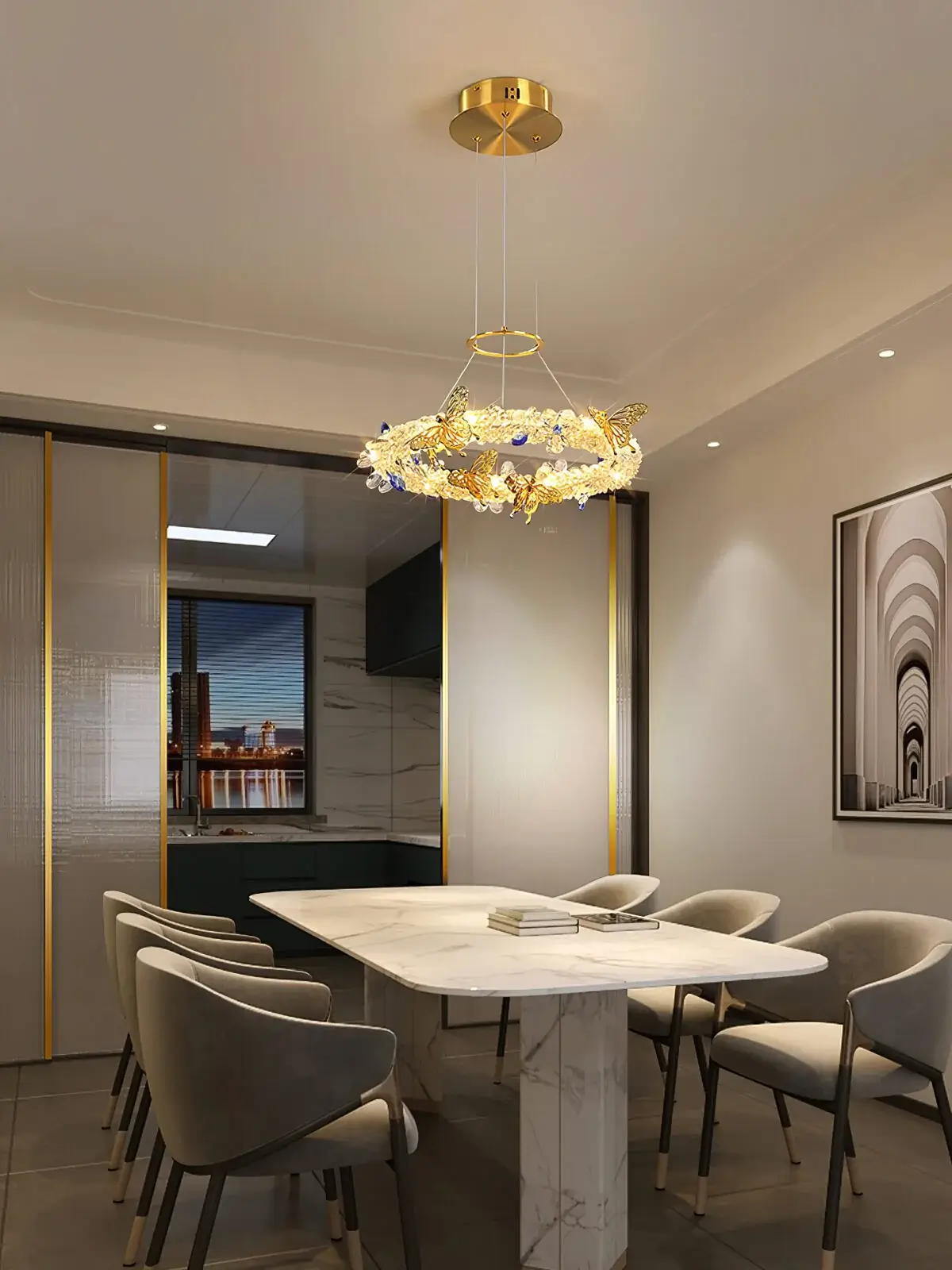 Azu Crystal Butterfly Chandelier - Image 16