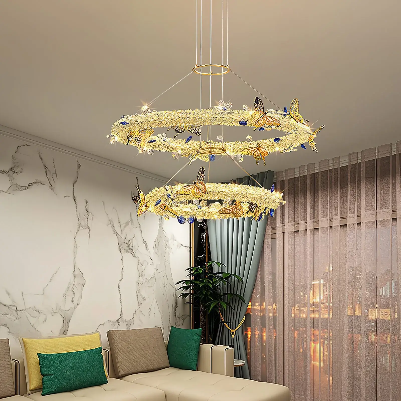 Azu Crystal Butterfly Chandelier - Image 17