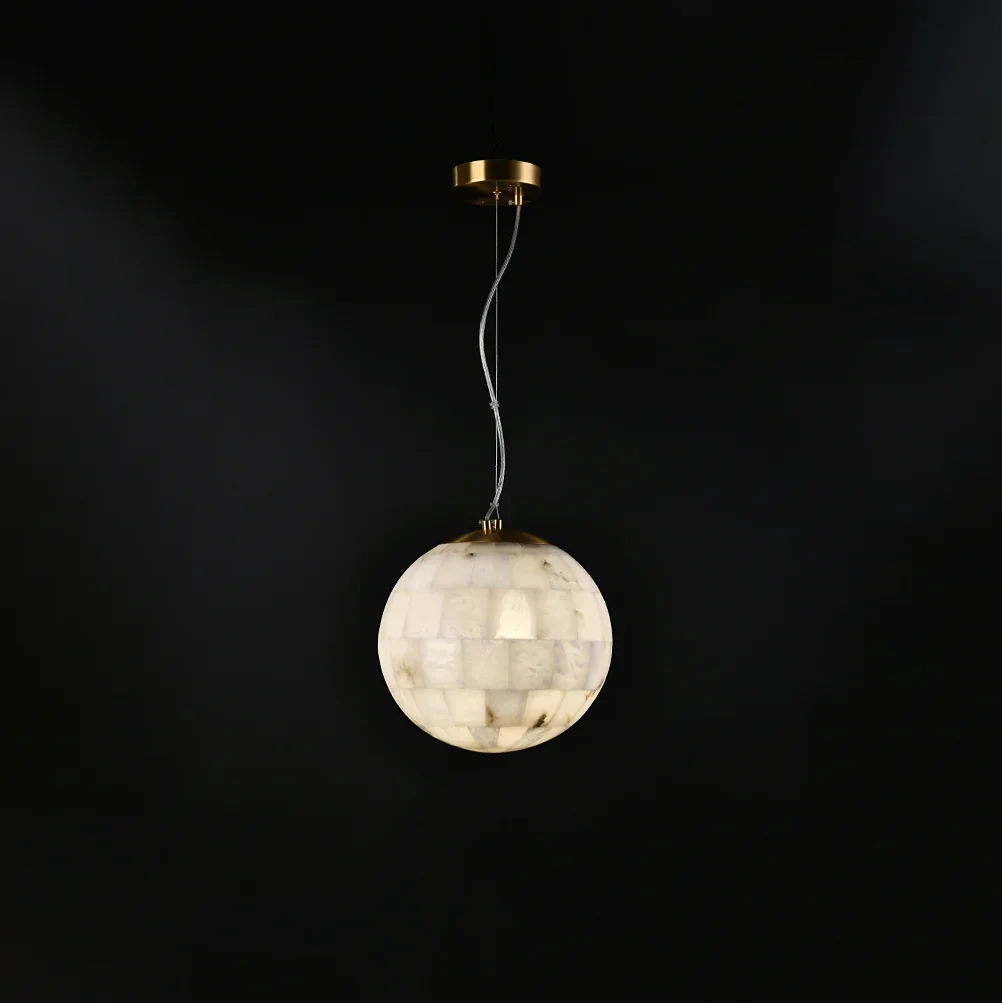Ball Modern Alabaster Pendant Light - Image 14