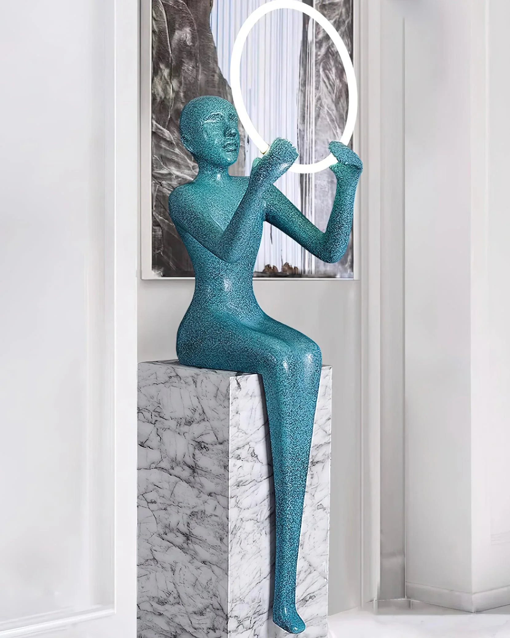 Bella Sitting Sculpture Floor Lamp - Image 10