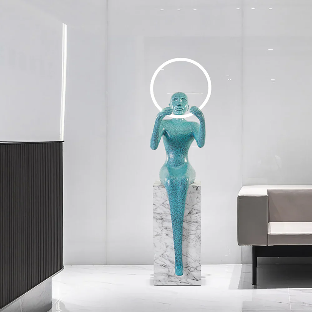 Bella Sitting Sculpture Floor Lamp - Image 5