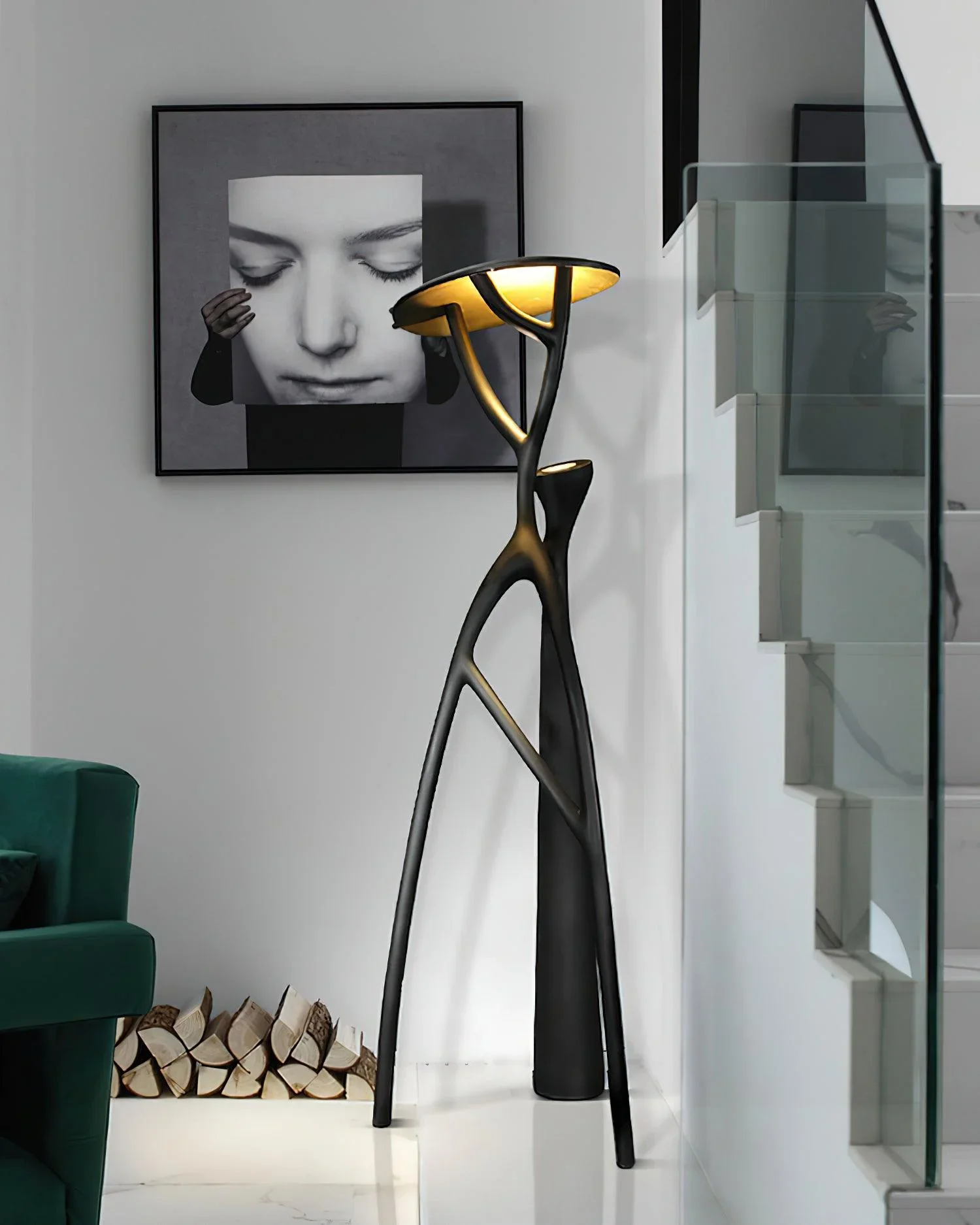 Blonski Black Statue Floor Lamp - Image 13
