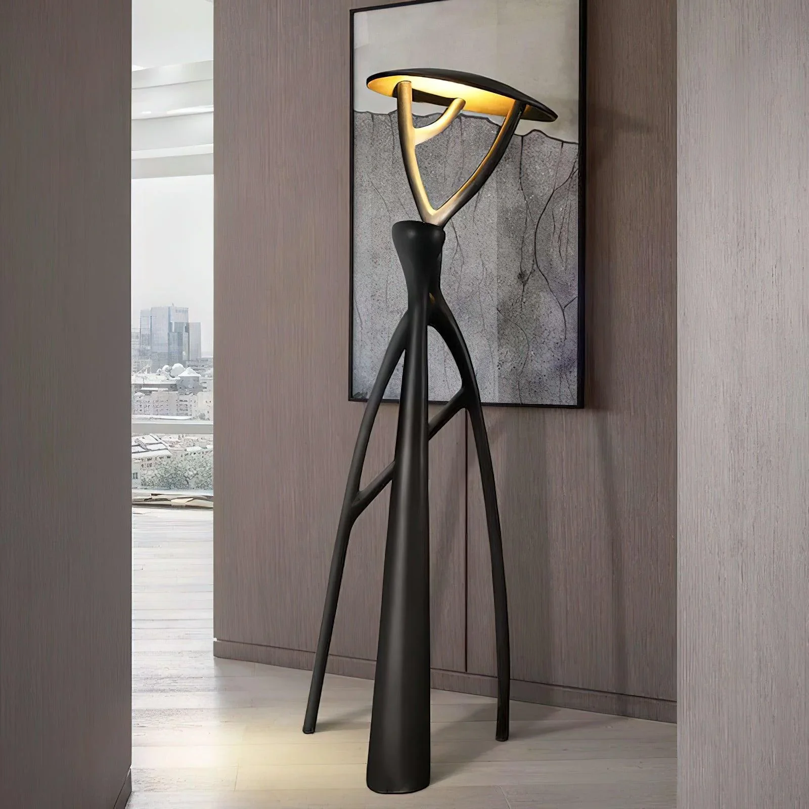 Blonski Black Statue Floor Lamp - Image 17