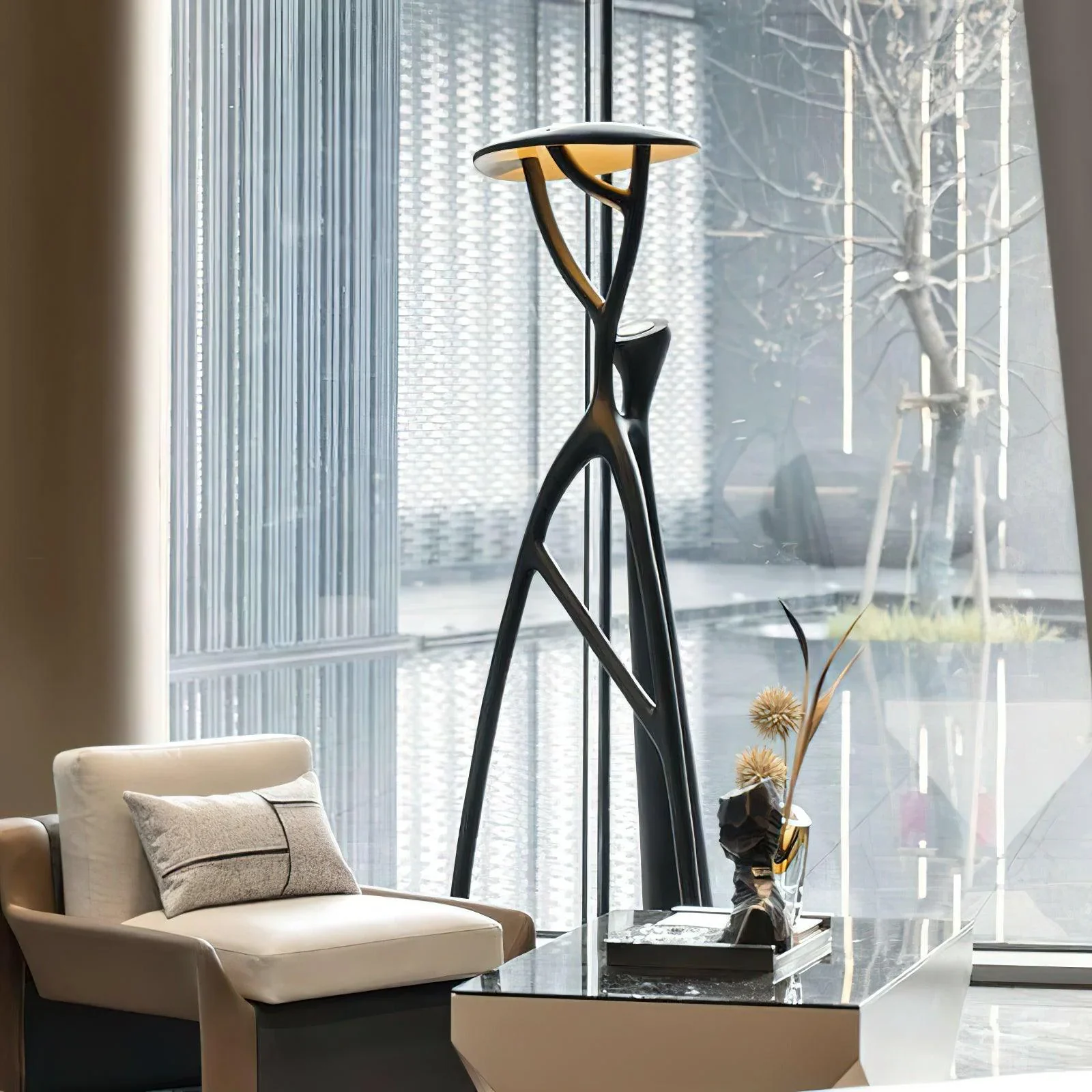 Blonski Black Statue Floor Lamp - Image 22