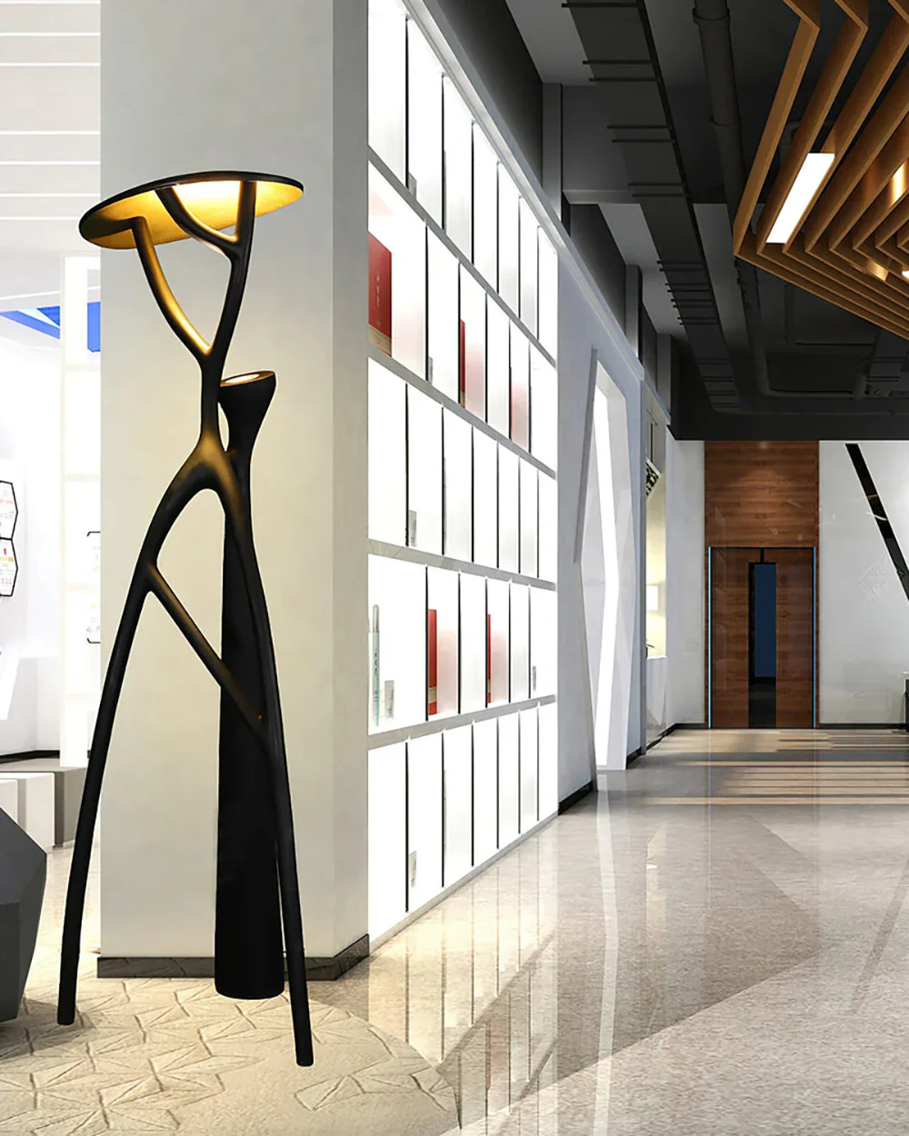 Blonski Black Statue Floor Lamp - Image 4