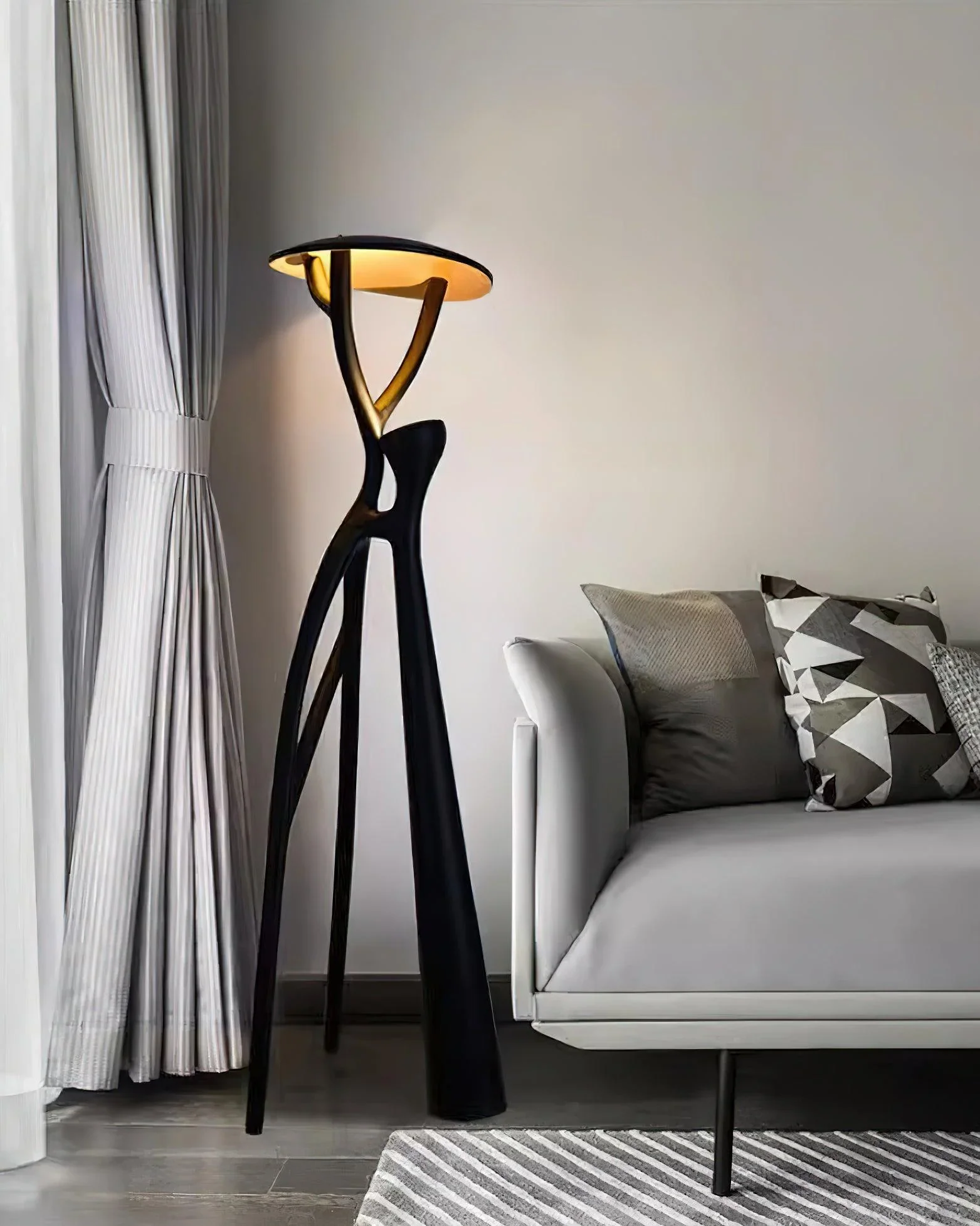 Blonski Black Statue Floor Lamp - Image 5