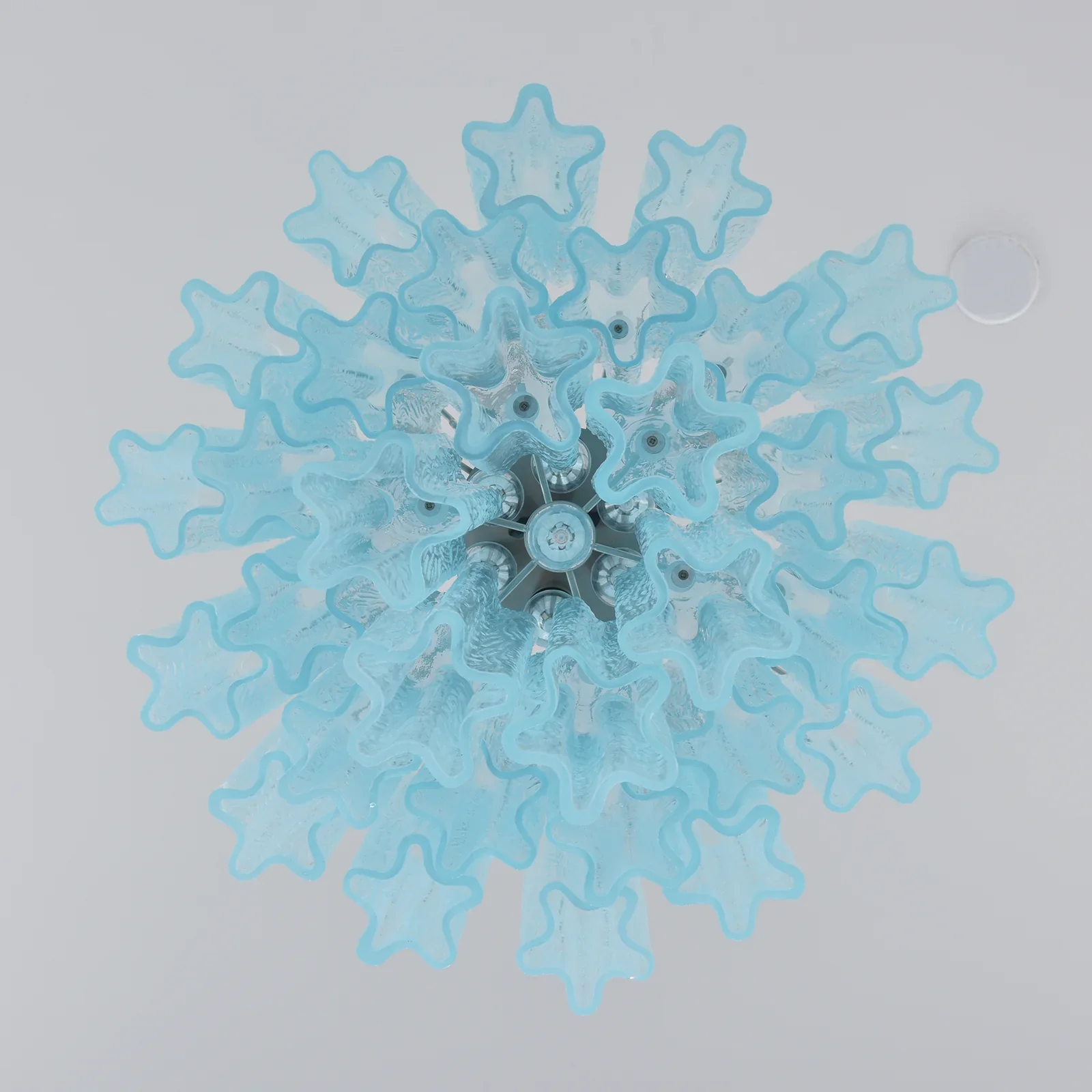 Blue Murano Glass Tube Chandelier - Image 18