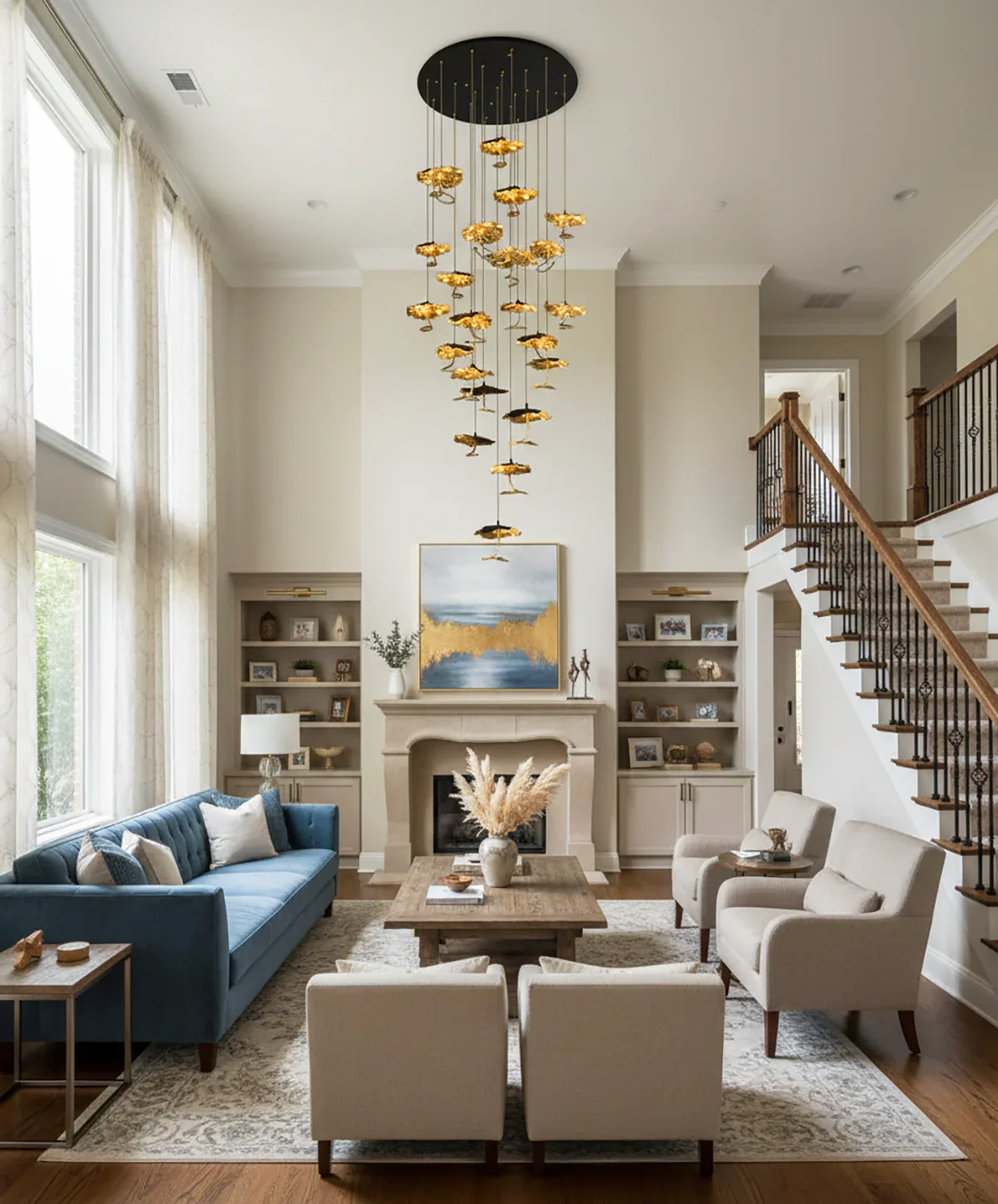 Brass Aviary Constellation Chandelier - Image 9