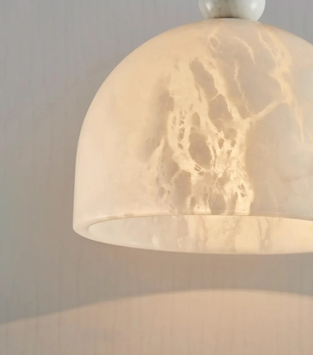 Brass Blair Alabaster Pendant Light - Image 18