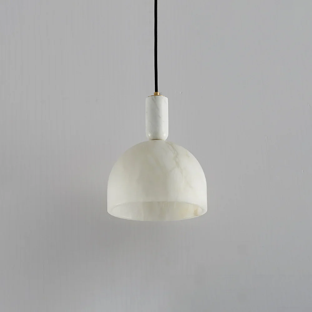 Brass Blair Alabaster Pendant Light - Image 21
