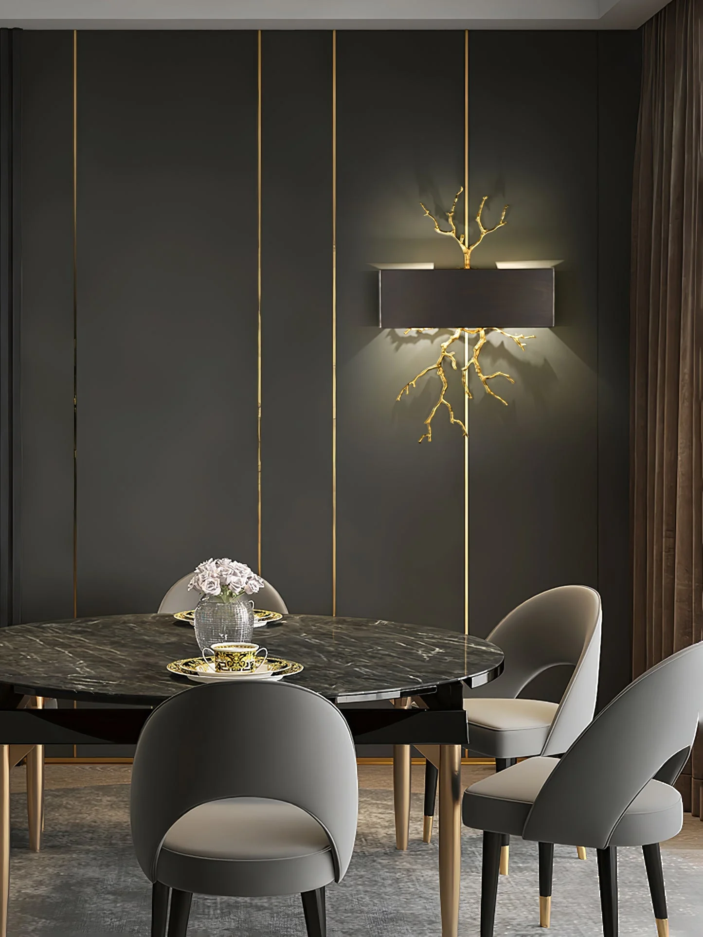 Brass Branch Wall Lamp - Image 26