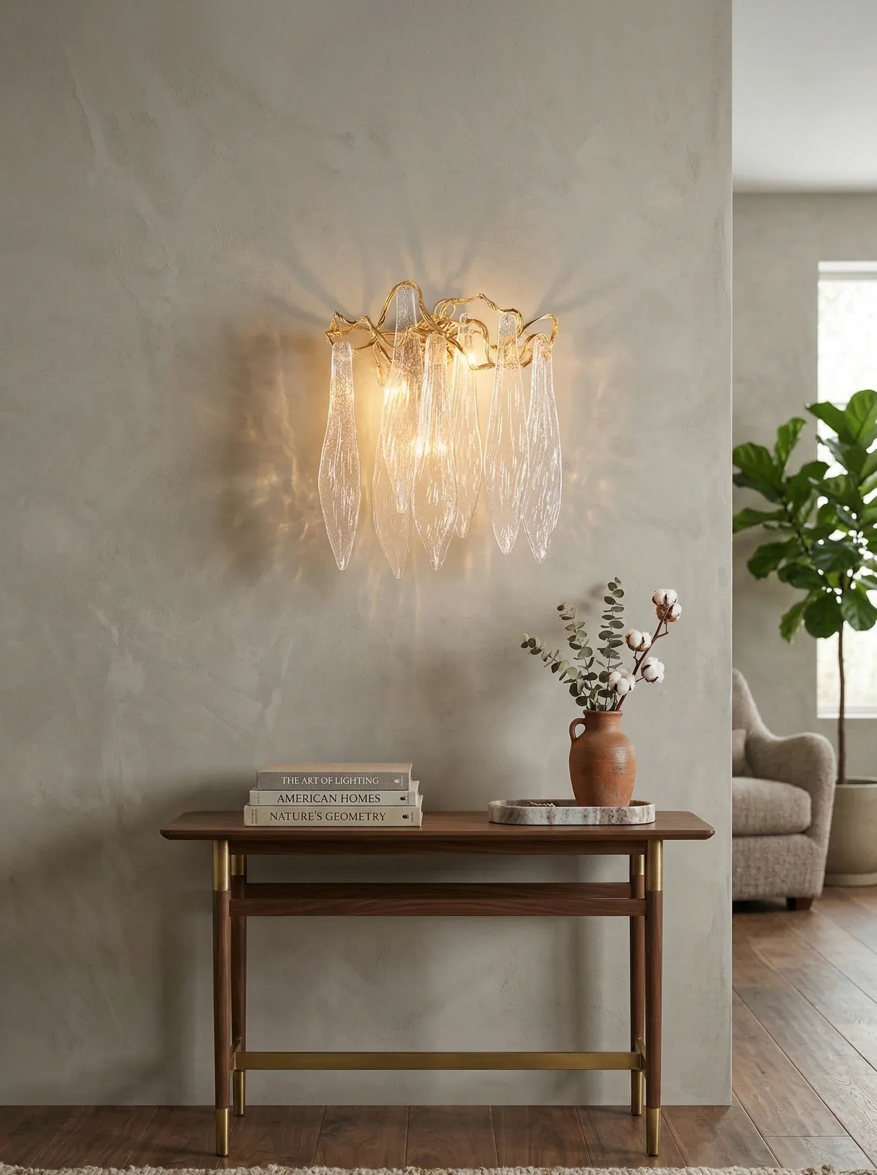 Waterfall Crystal Wall Lamp - Image 2