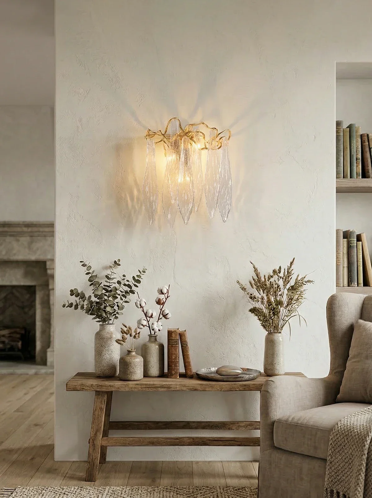 Waterfall Crystal Wall Lamp - Image 6