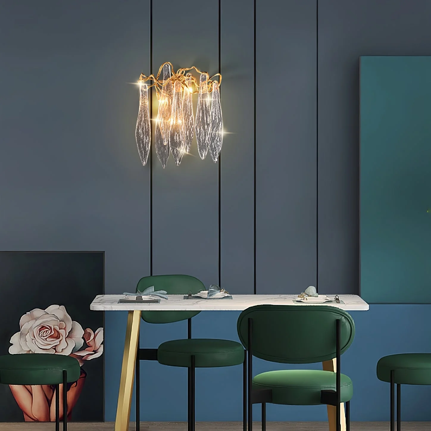 Waterfall Crystal Wall Lamp - Image 9