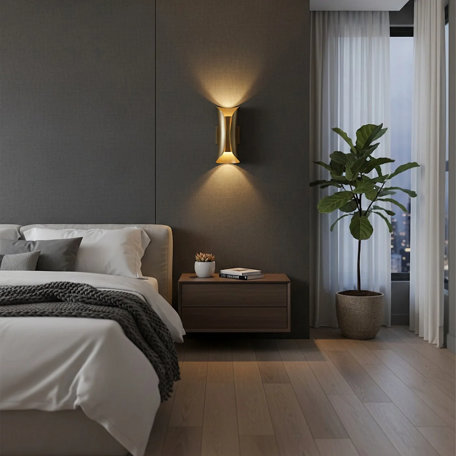 Bronze Modern Wall Lamp - Image 2