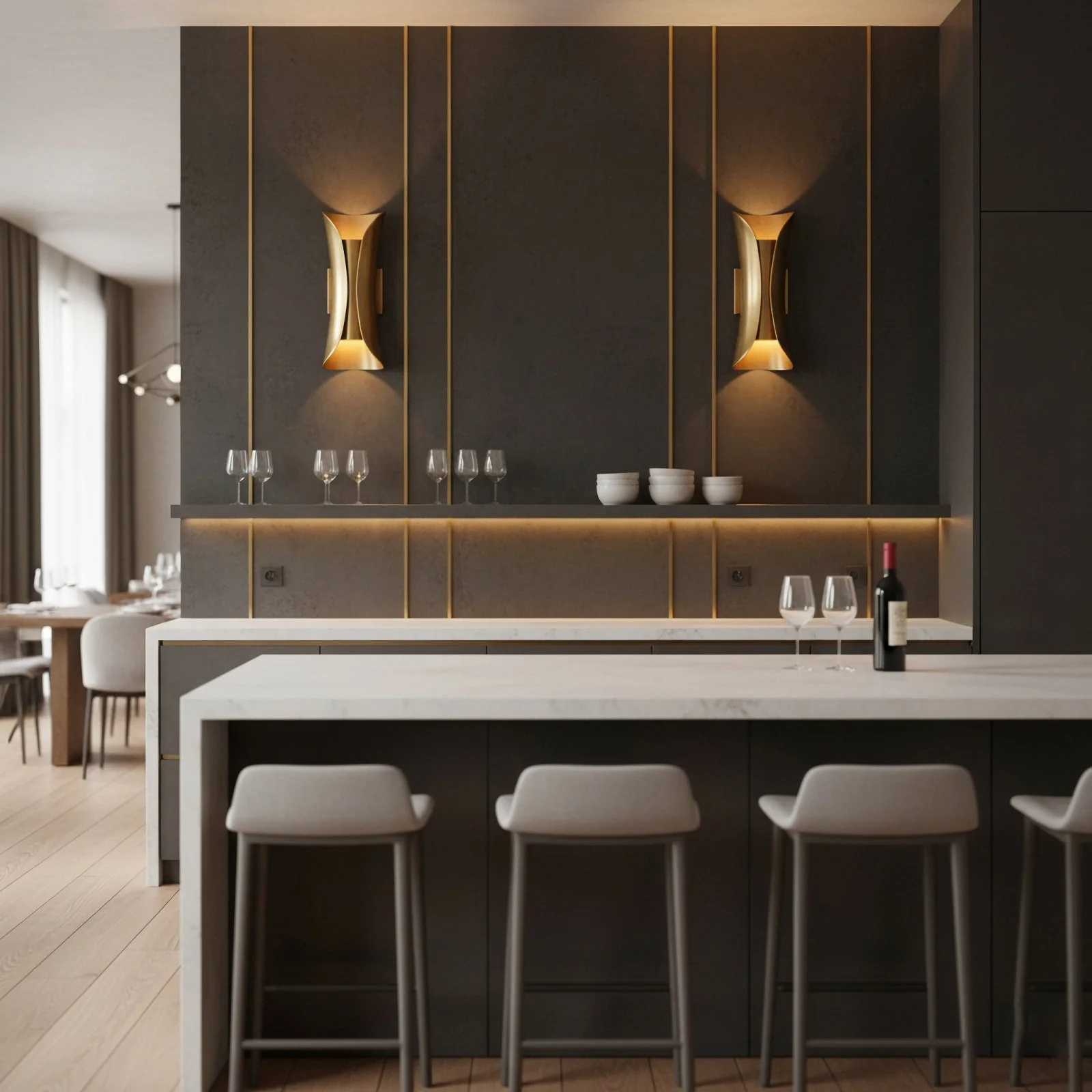 Bronze Modern Wall Lamp - Image 6