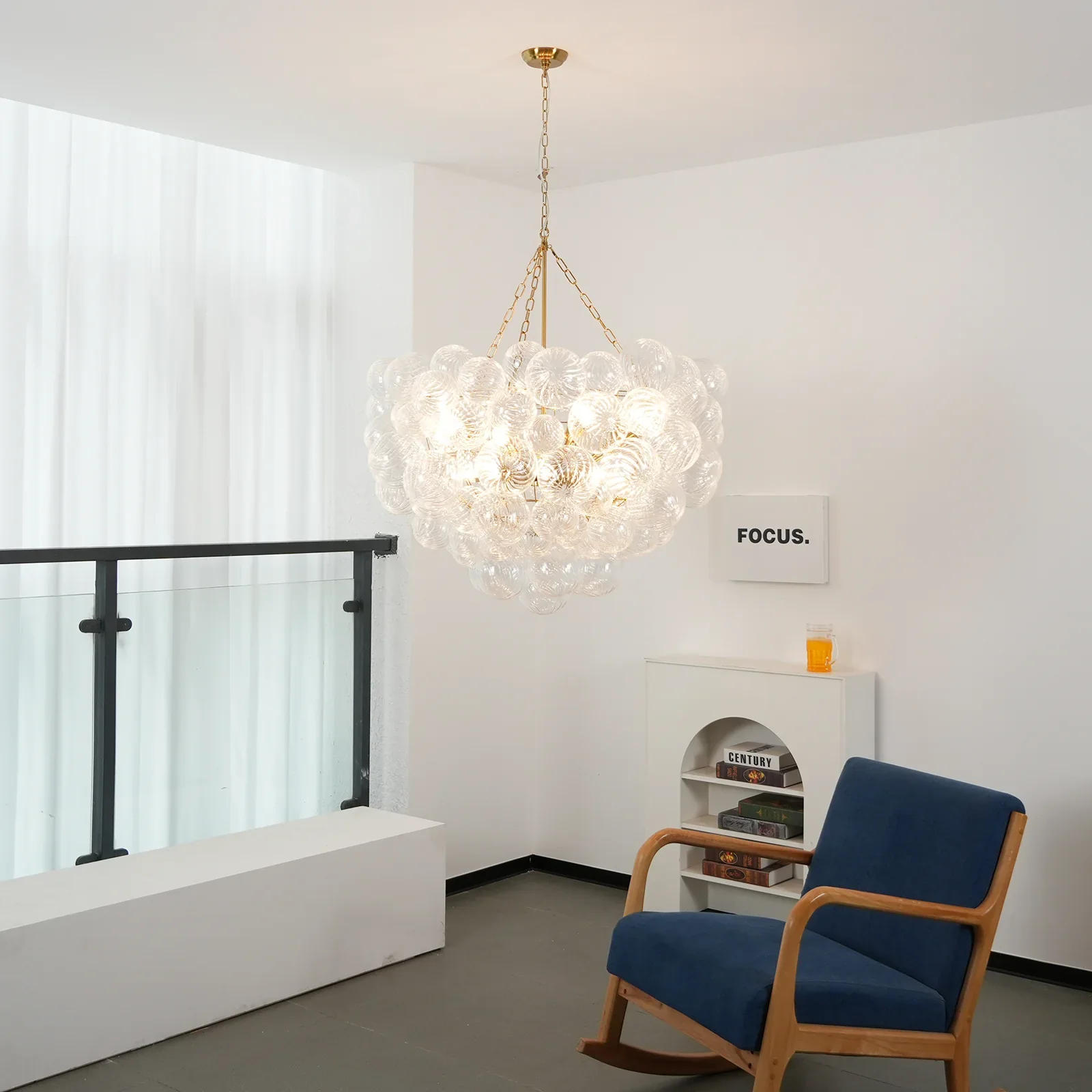 Bubbles Glass Ball Chandelier - Image 3