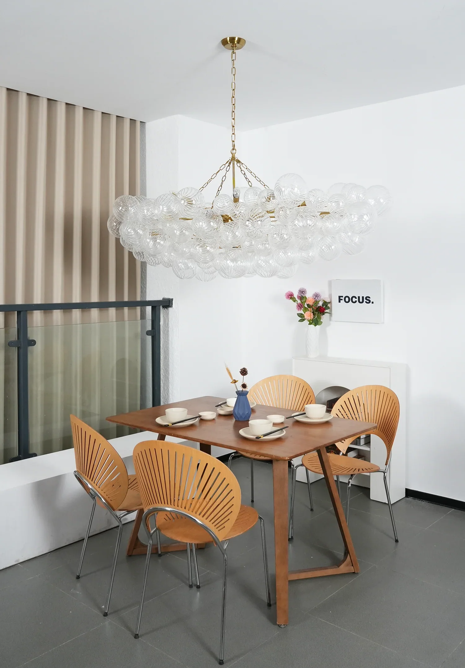 Bubbles Glass Ball Chandelier - Image 35