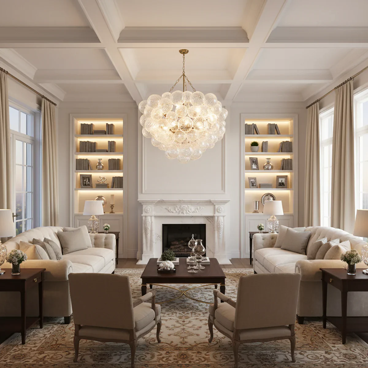 Bubbles Glass Ball Chandelier - Image 4
