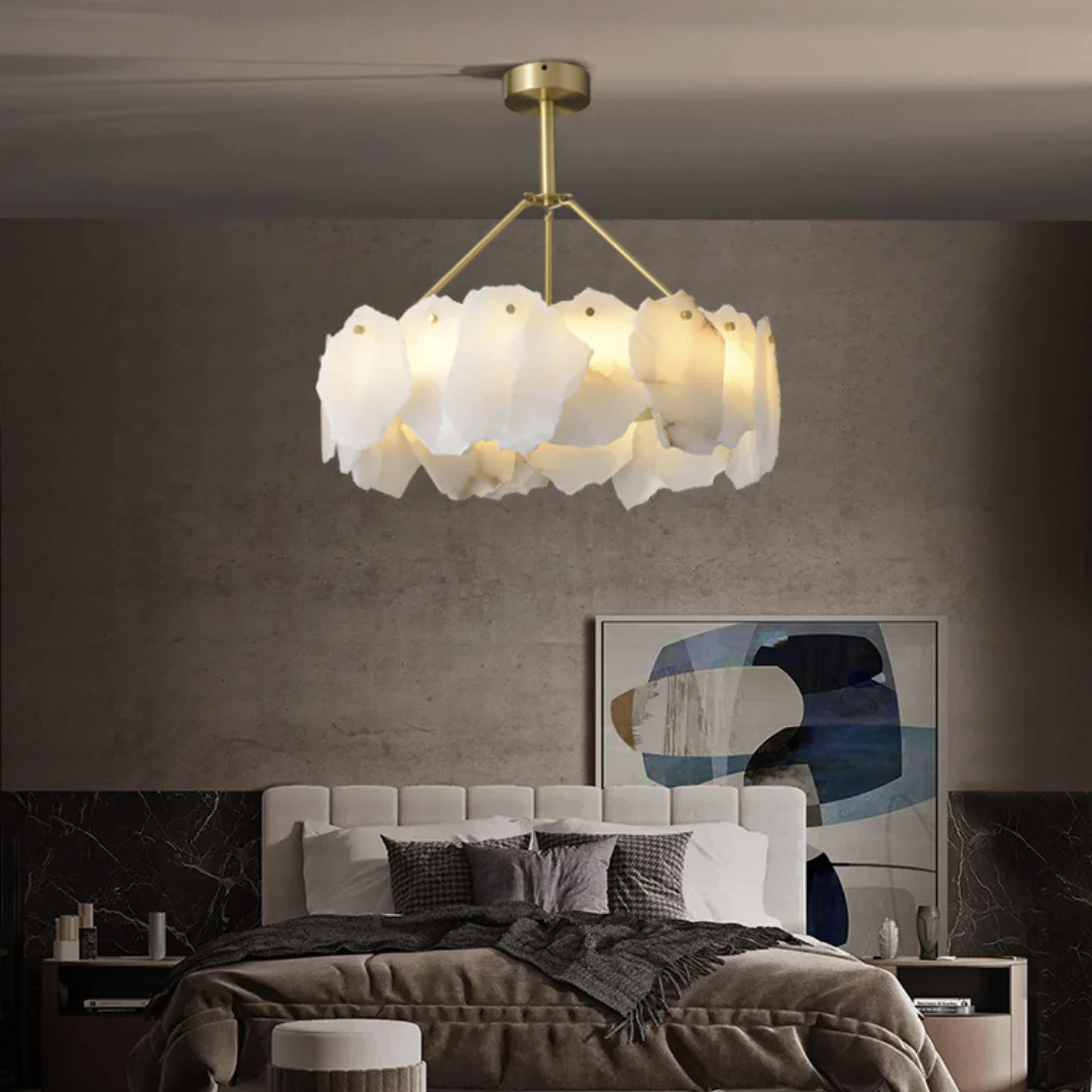 Irregular Burton Alabaster Chandelier - Image 15