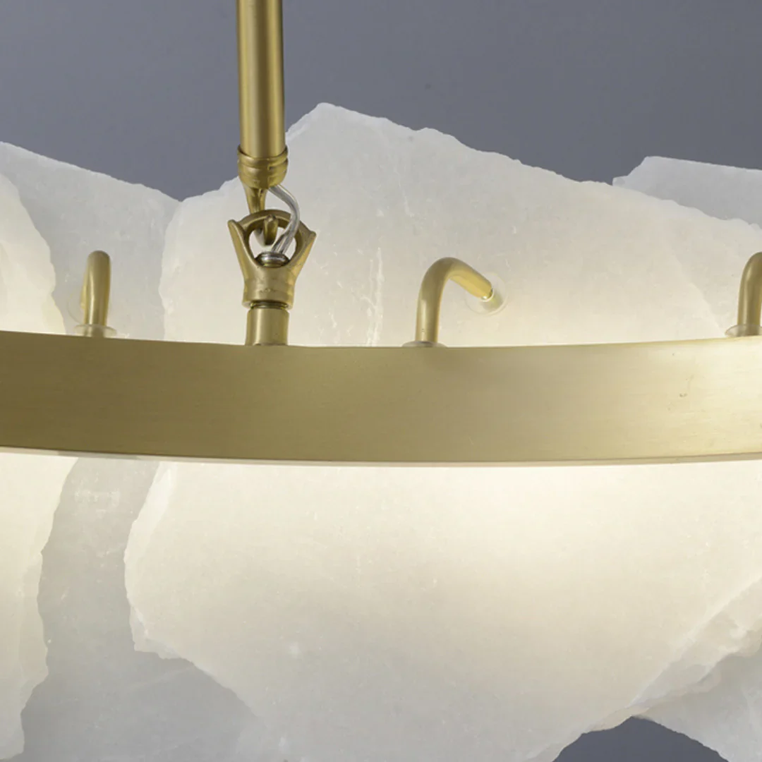 Irregular Burton Alabaster Chandelier - Image 25