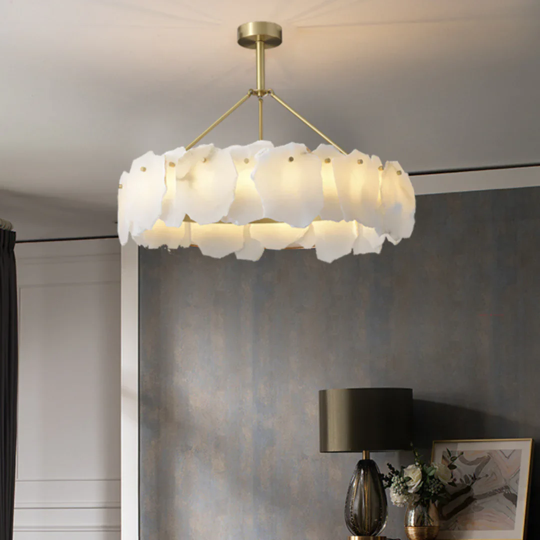 Irregular Burton Alabaster Chandelier - Image 4