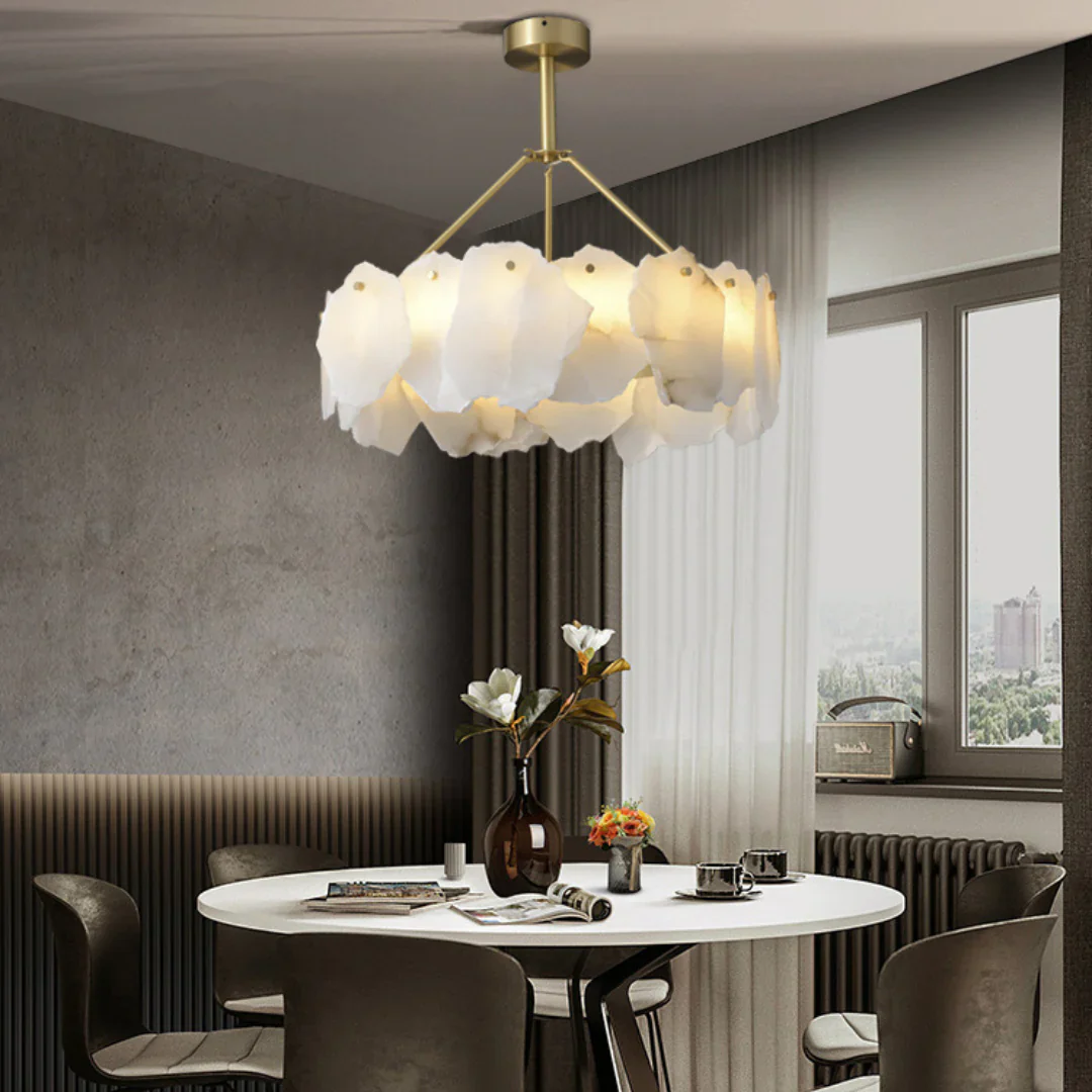 Irregular Burton Alabaster Chandelier - Image 5