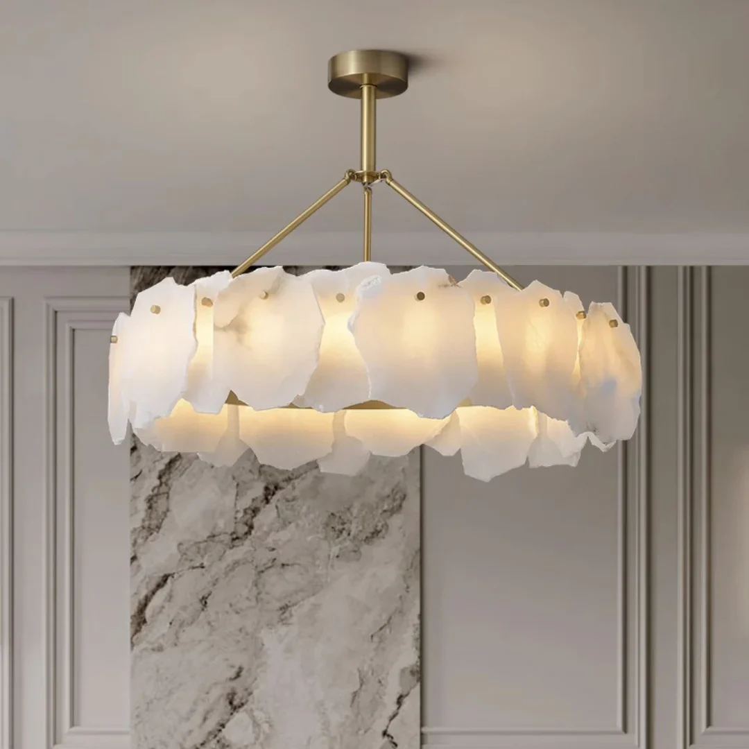 Irregular Burton Alabaster Chandelier - Image 8