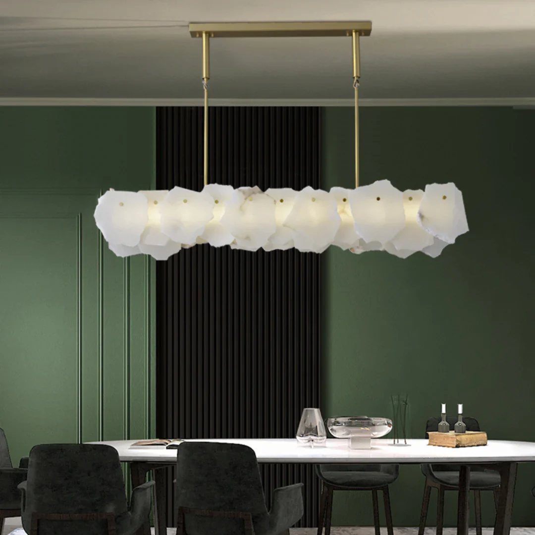 Irregular Burton Alabaster Chandelier - Image 9
