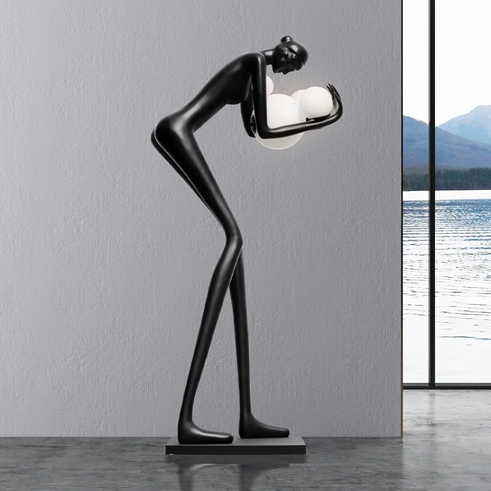 Calliope Statue Decoration Floor Lamp - Image 10